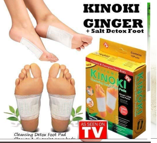 Natural Herbal Ginger Detox Foot Patches( 10 pack) – Warming Overnight Foot Pads for Pain Relief, Swelling & Deep Sleep
