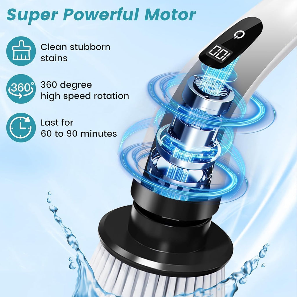 Electric 9-in-1 Power Scrubber & Dishwashing Brush