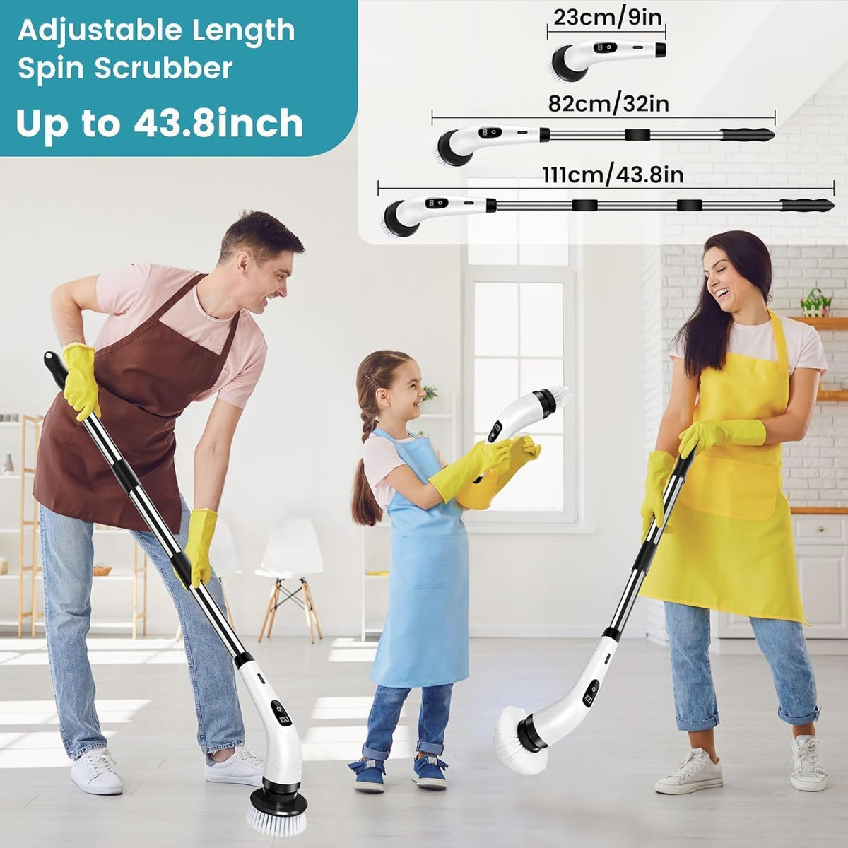 Electric 9-in-1 Power Scrubber & Dishwashing Brush