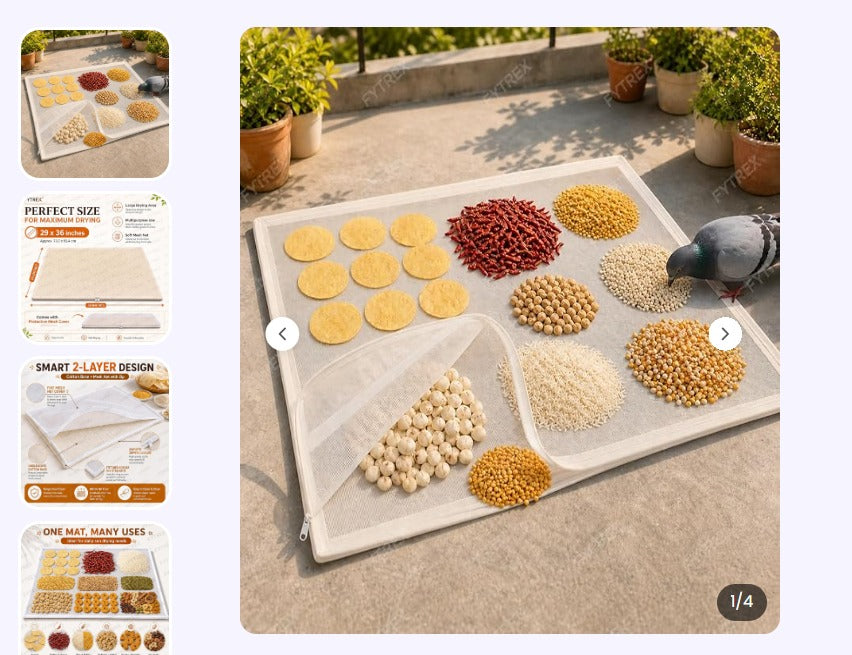 Zipper cotton food drying cloth with fine mesh net top enclosure