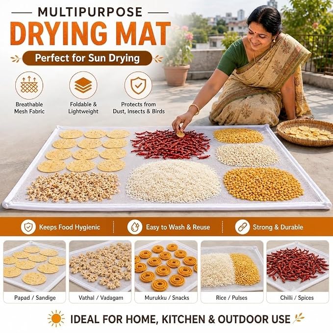 Smooth zipper closure preventing flies birds and dust on drying net