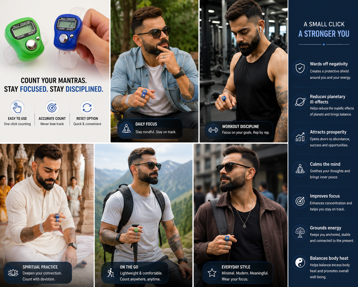 Smart Digital Tally Ring – Bluetooth Tasbeeh Counter with OLED Display & Vibration