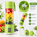 133 Portable USB Electric Juicer & Protein Shaker Bottle (6 Stainless Steel Blades) – Rechargeable Personal Blender for Fresh Juice, Smoothies & Gym Shakes