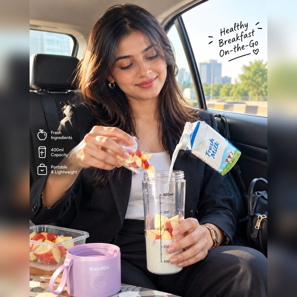 133 Portable USB Electric Juicer & Protein Shaker Bottle (6 Stainless Steel Blades) – Rechargeable Personal Blender for Fresh Juice, Smoothies & Gym Shakes